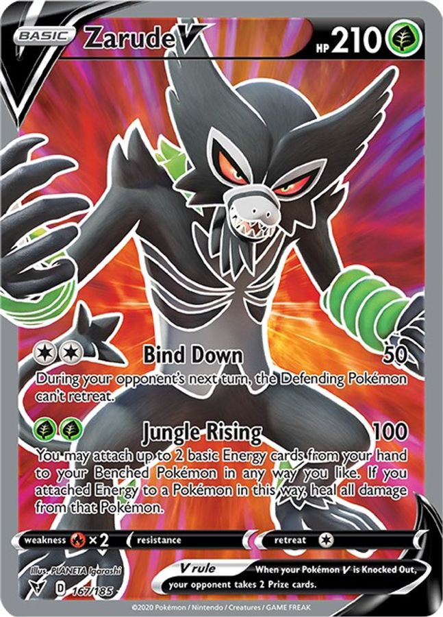 Zarude V 167/185 - Monster Mart - Pokémon Cards Australia