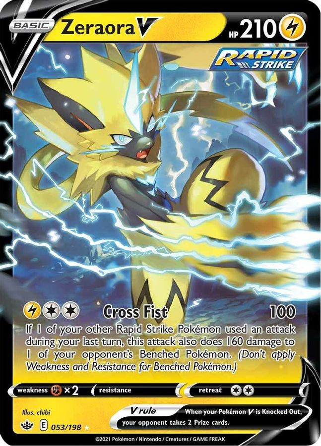 Zeraora V 053/198 - Monster Mart - Pokémon Cards Australia