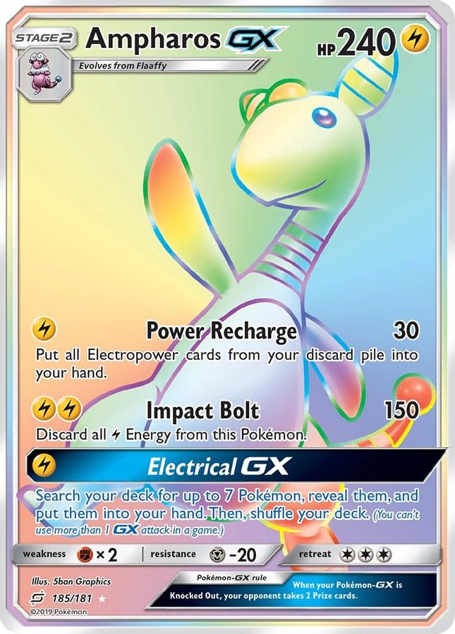 Ampharos GX 185/181 - Monster Mart - Pokémon Cards Australia
