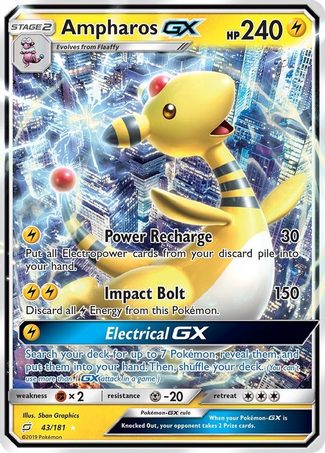 Ampharos GX 43/181 - Monster Mart - Pokémon Cards Australia
