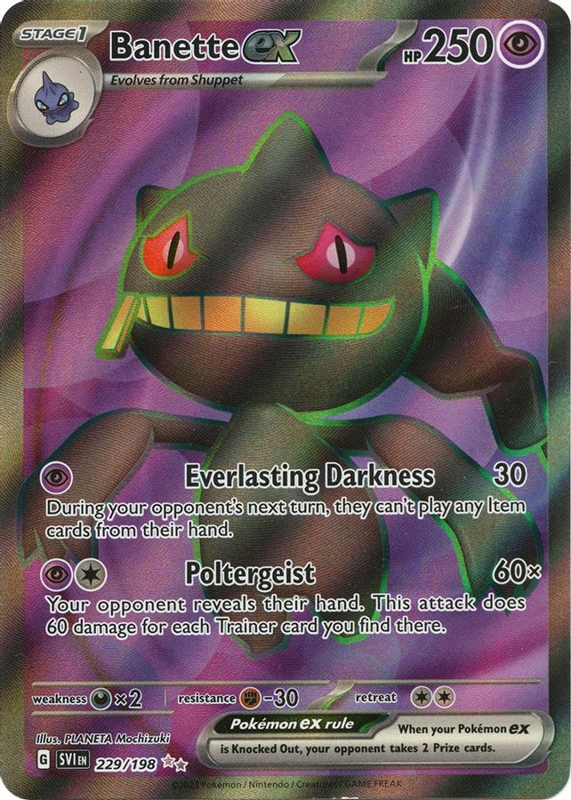 Banette EX 229/198 - Monster Mart - Pokémon Cards Australia