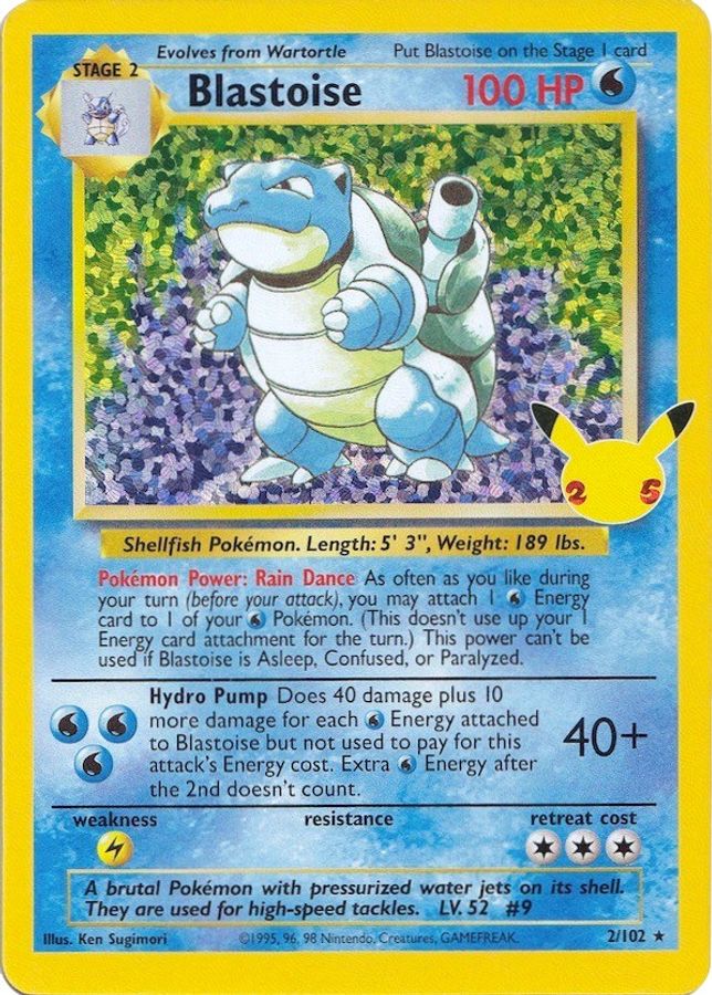 Blastoise 2/102 - Monster Mart - Pokémon Cards Australia
