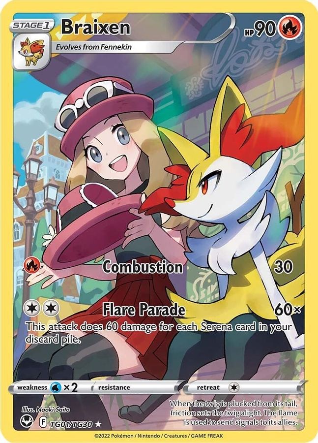 Braixen TG01/TG30 - Monster Mart - Pokémon Cards Australia