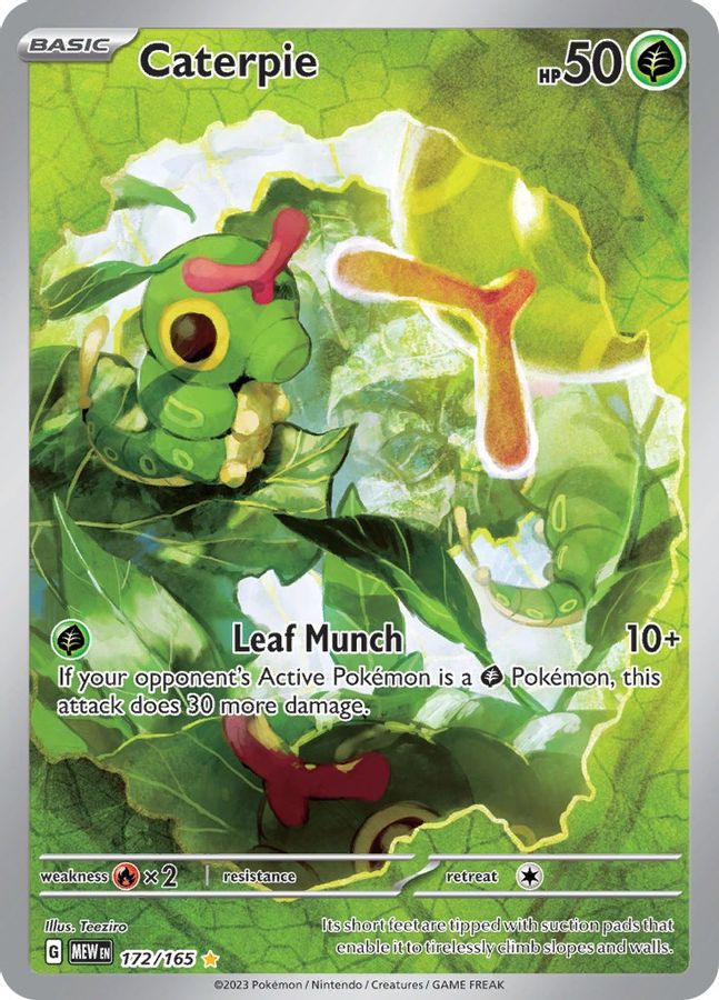 Caterpie 172/165 - Monster Mart - Pokémon Cards Australia