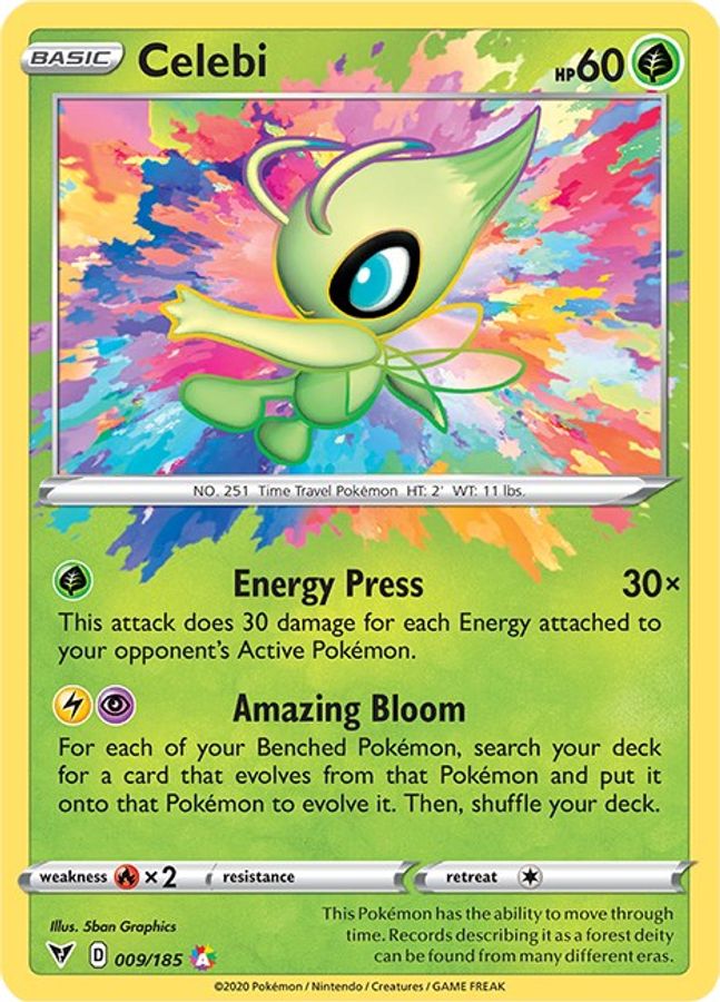Celebi 009/185 - Monster Mart - Pokémon Cards Australia