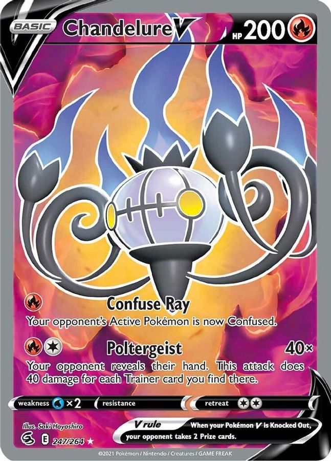 Chandelure V Full Art 247/264 - Monster Mart - Pokémon Cards Australia