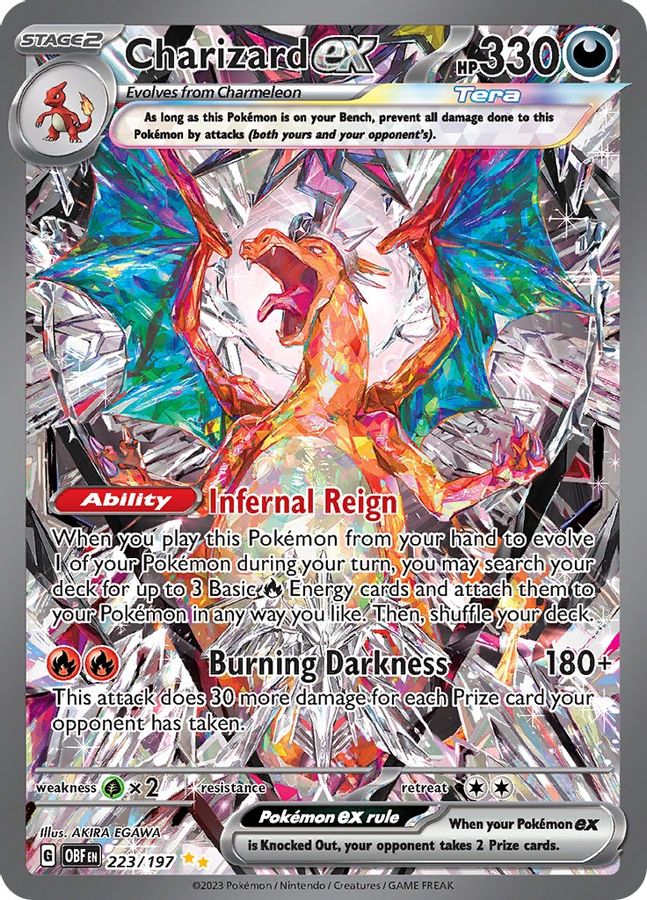 Charizard EX 223/197 - Monster Mart - Pokémon Cards Australia