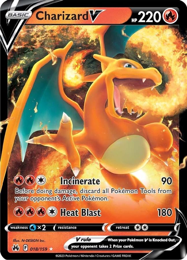 Charizard V 018/159 - Monster Mart - Pokémon Cards Australia