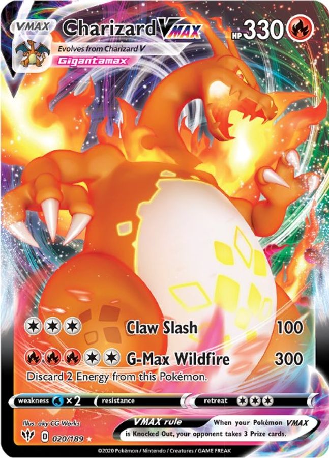Charizard VMAX 020/189 - Monster Mart - Pokémon Cards Australia