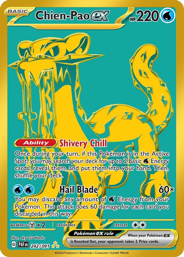 Chien - Pao EX 242/091 - Monster Mart - Pokémon Cards Australia