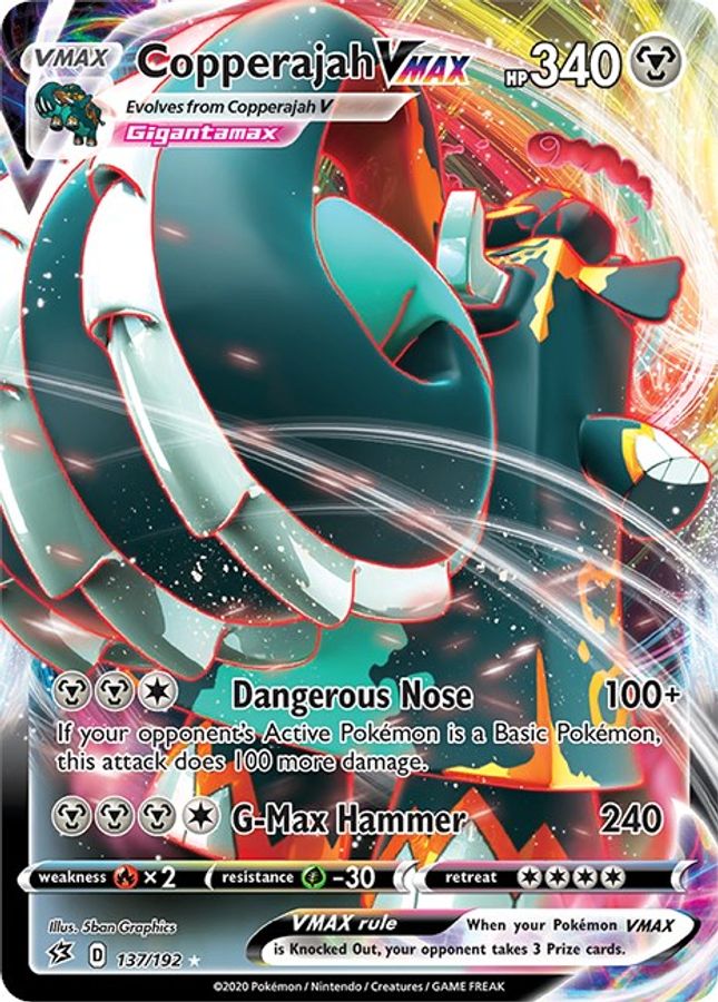 Copperajah VMAX 137/192 - Monster Mart - Pokémon Cards Australia