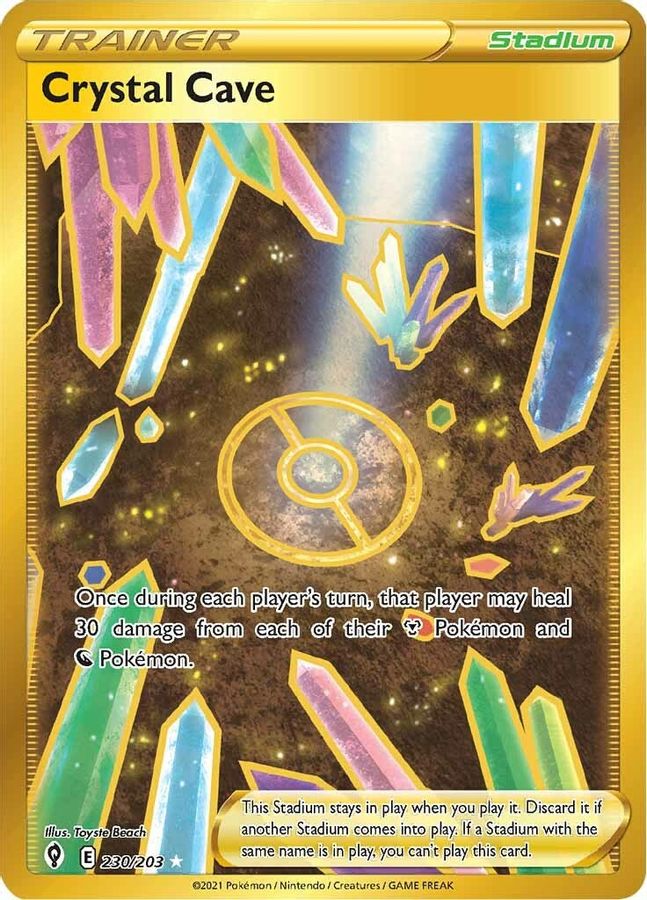 Crystal Cave 230/203 - Monster Mart - Pokémon Cards Australia