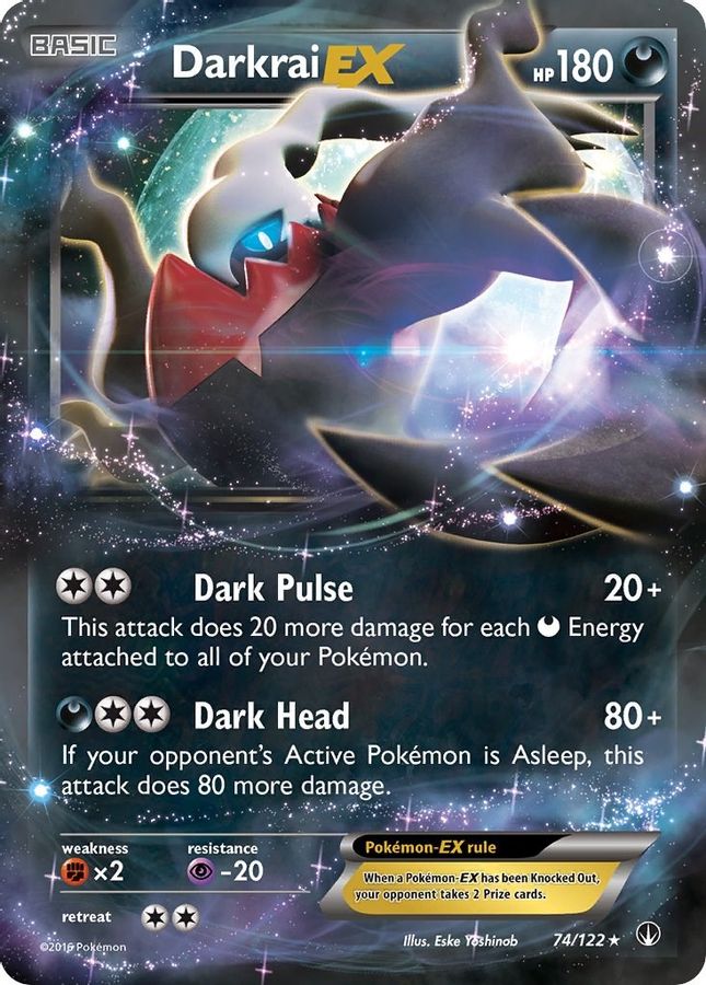 Darkrai EX 74/122 - Monster Mart - Pokémon Cards Australia