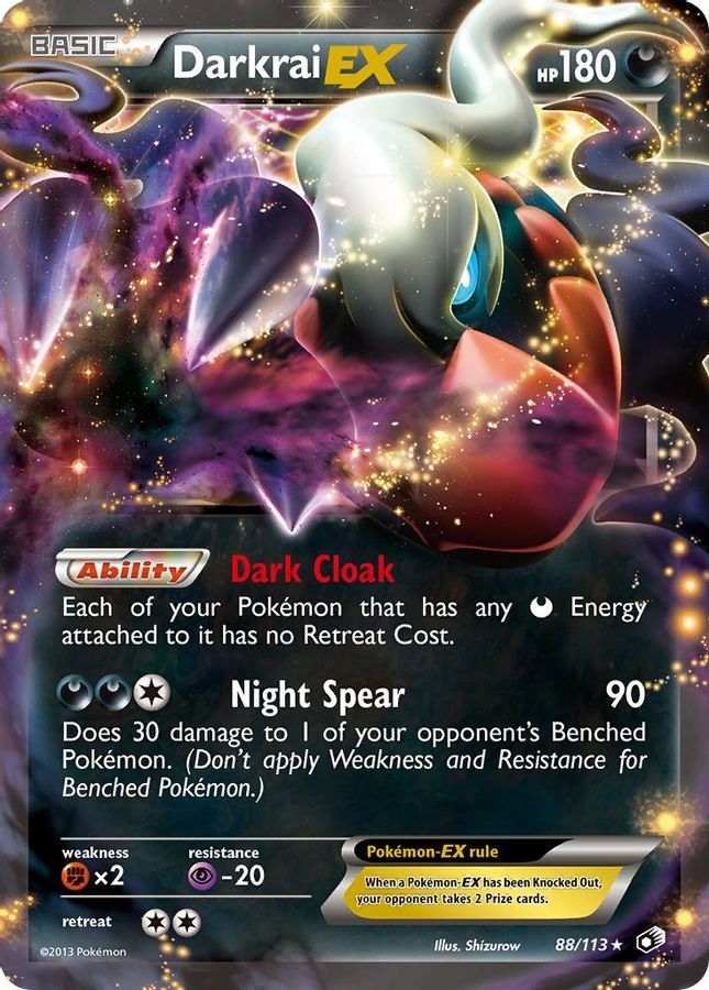 Darkrai EX 88/113 - Monster Mart - Pokémon Cards Australia