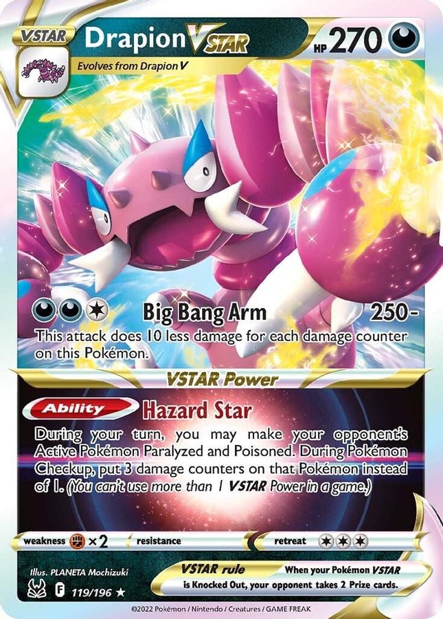 Drapion VSTAR 119/196 - Monster Mart - Pokémon Cards Australia