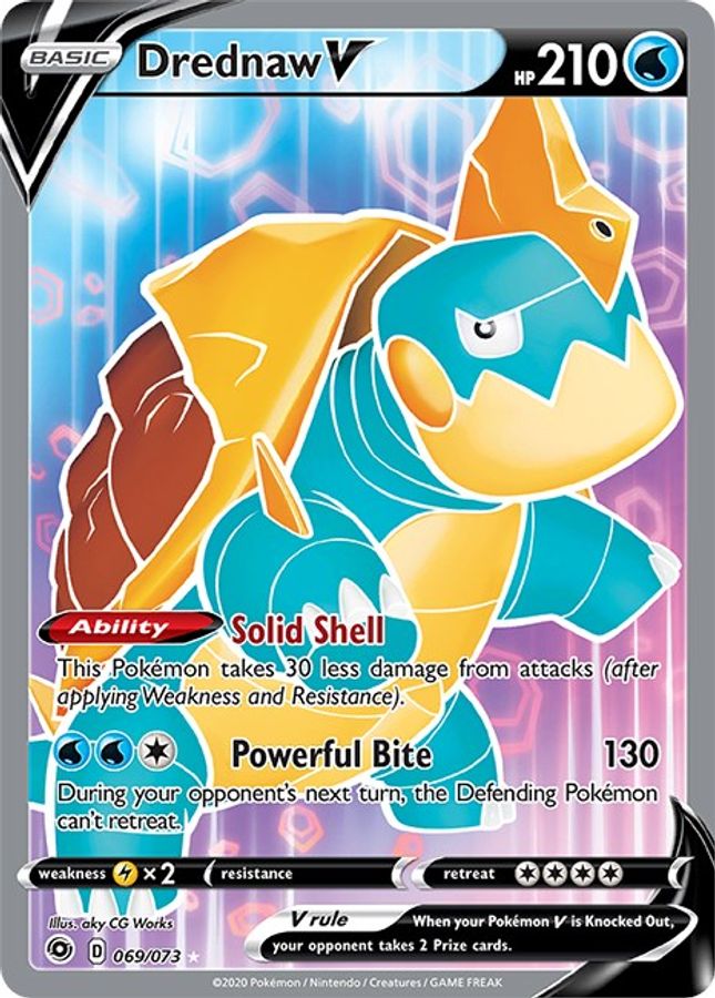 Drednaw V Full Art 069/073 - Monster Mart - Pokémon Cards Australia