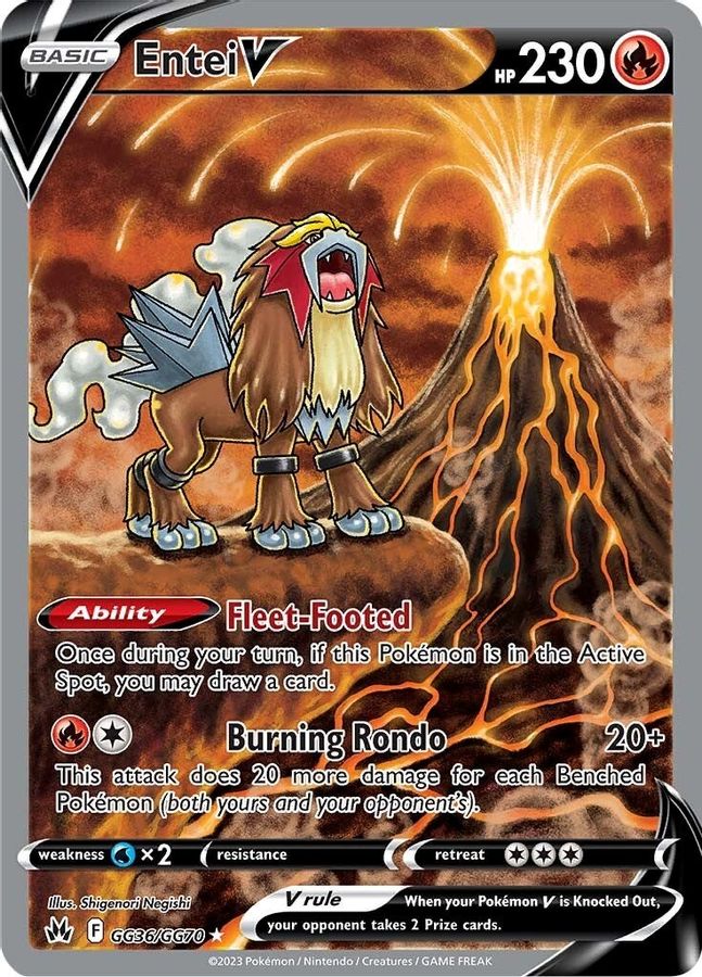 Entei V GG36/GG70 - Monster Mart - Pokémon Cards Australia