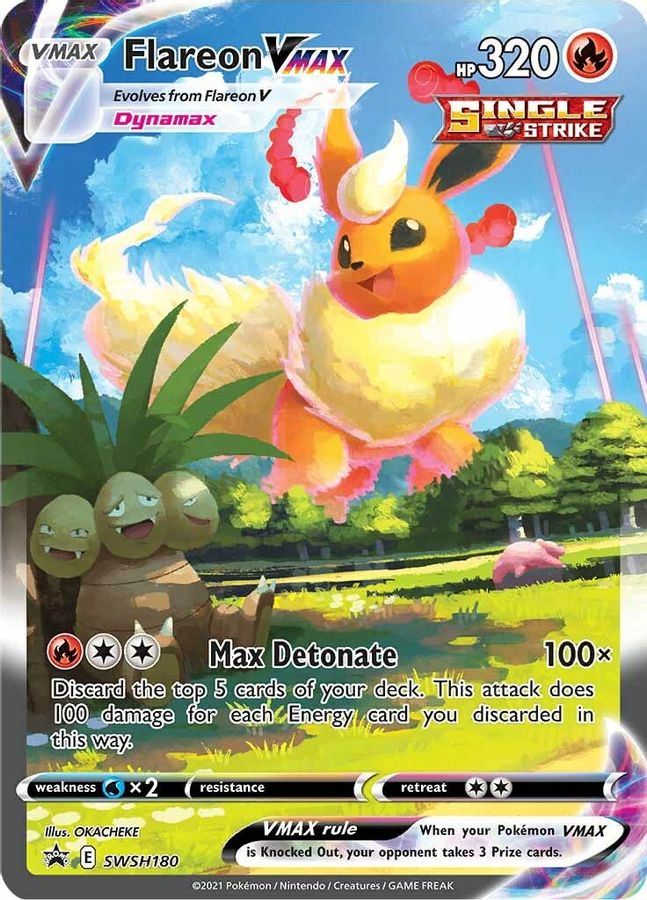 Flareon VMAX SWSH180 - Monster Mart - Pokémon Cards Australia