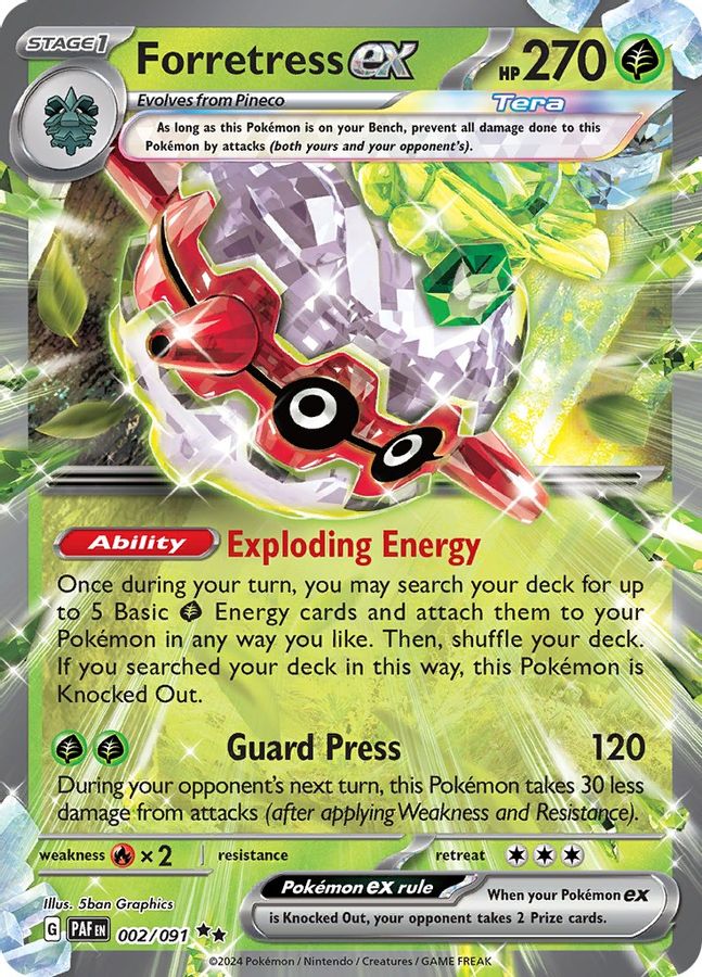 Forretress EX 002/091 - Monster Mart - Pokémon Cards Australia