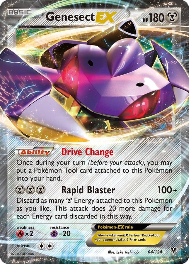 Genesect EX 64/124 - Monster Mart - Pokémon Cards Australia