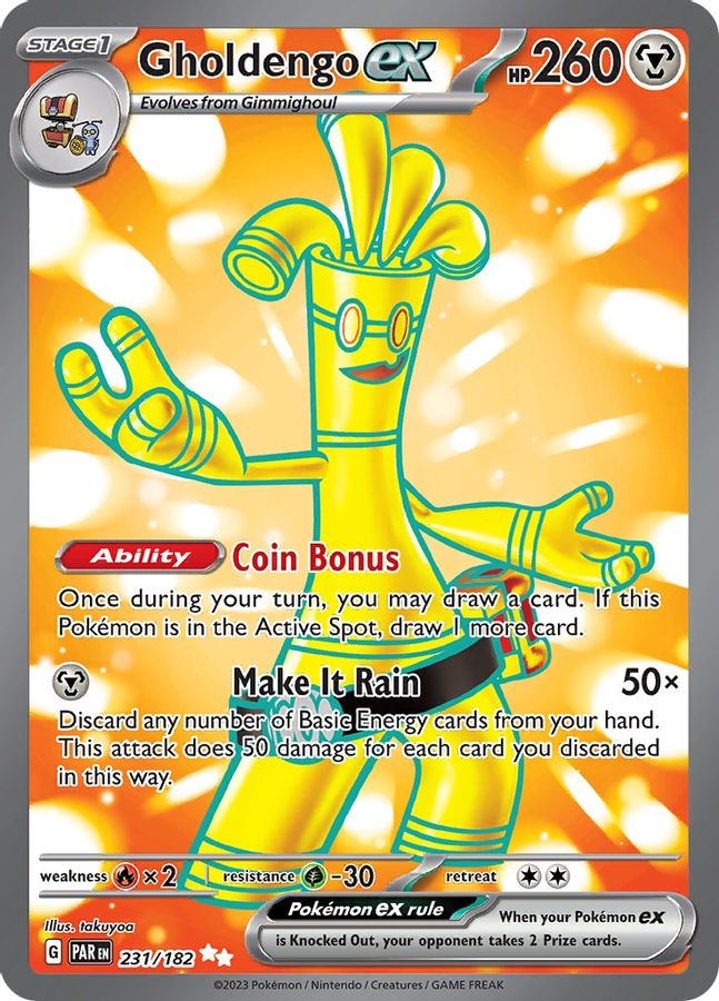 Gholdengo EX 231/182 - Monster Mart - Pokémon Cards Australia