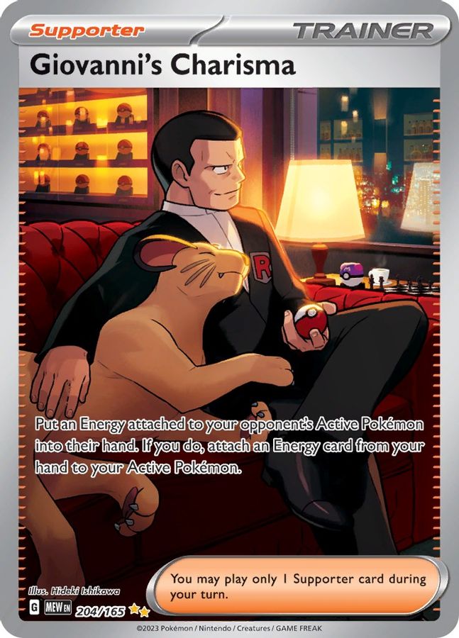 Giovanni's Charisma 204/165 - Monster Mart - Pokémon Cards Australia