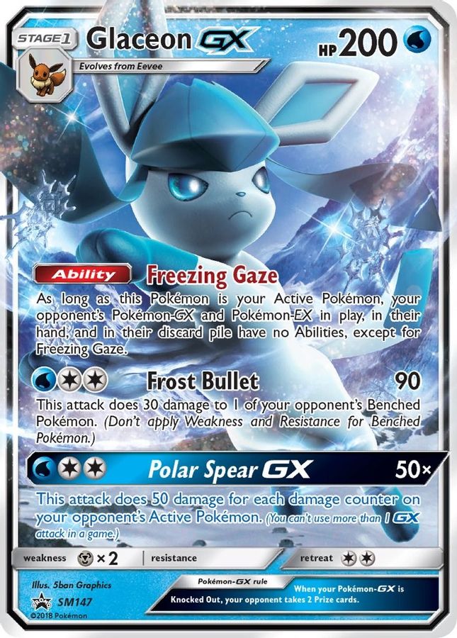 Glaceon GX SM147 - Monster Mart - Pokémon Cards Australia