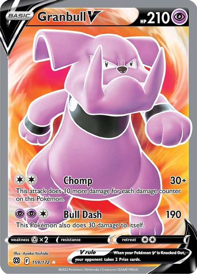 Granbull V 159/172 - Monster Mart - Pokémon Cards Australia