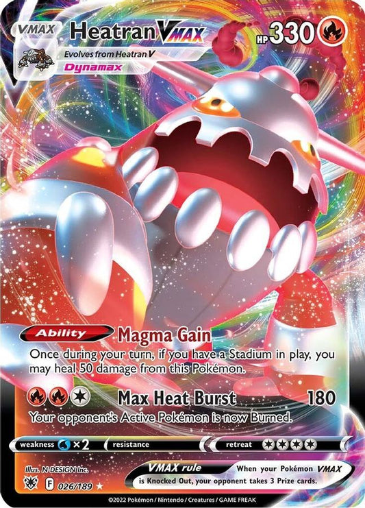 Heatran VMAX 026/189 - Monster Mart - Pokémon Cards Australia