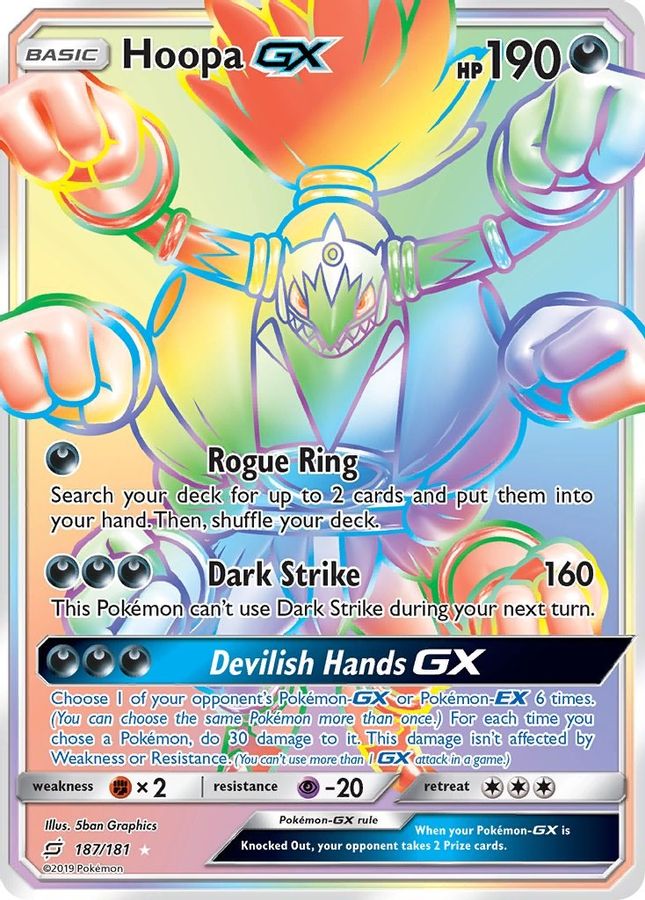 Hoopa GX 187/181 - Monster Mart - Pokémon Cards Australia