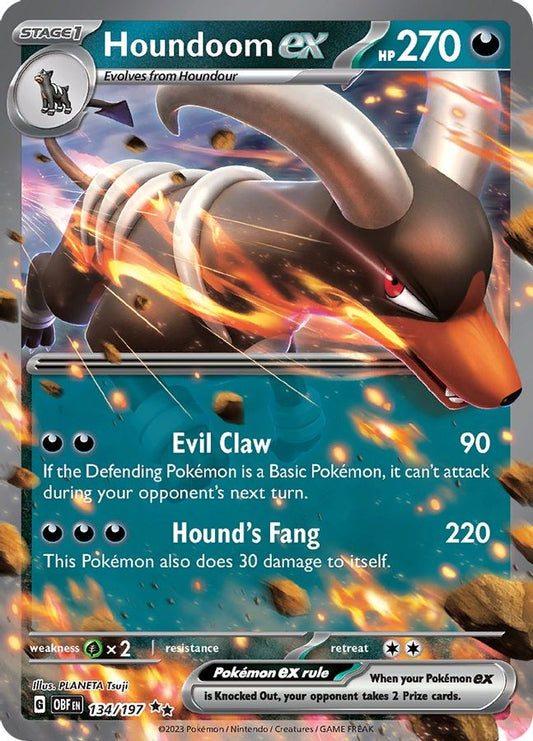 Houndoom EX 134/197 - Monster Mart - Pokémon Cards Australia