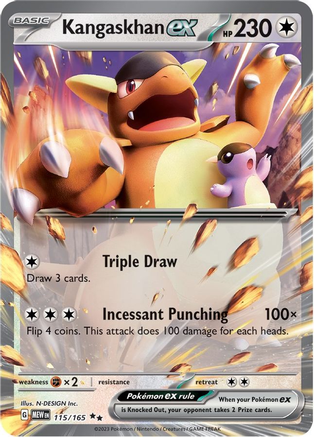 Kangaskhan EX 115/165 - Monster Mart - Pokémon Cards Australia