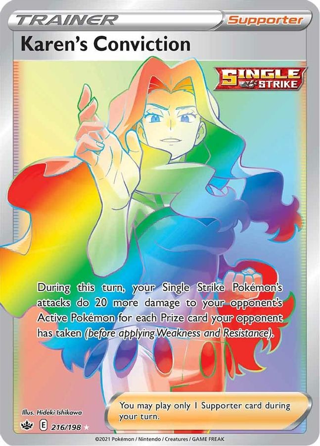 Karen's Conviction 216/198 - Monster Mart - Pokémon Cards Australia