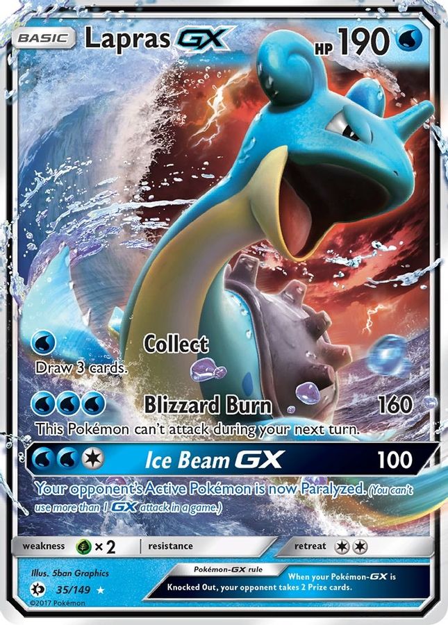 Lapras GX 35/149 - Monster Mart - Pokémon Cards Australia