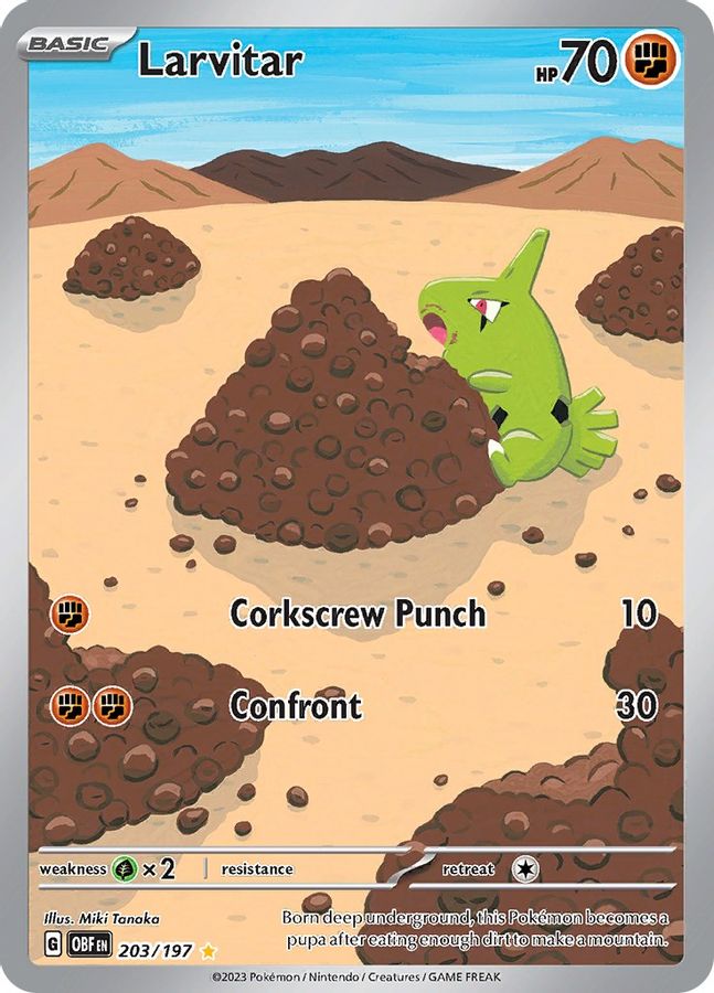 Larvitar 203/197 - Monster Mart - Pokémon Cards Australia