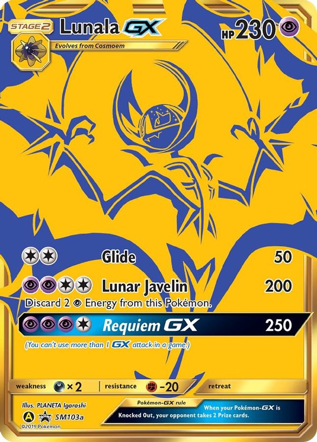 Lunala GX SM103a - Monster Mart - Pokémon Cards Australia