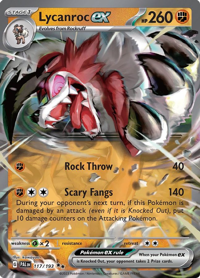 Lycanroc EX 117/193 - Monster Mart - Pokémon Cards Australia