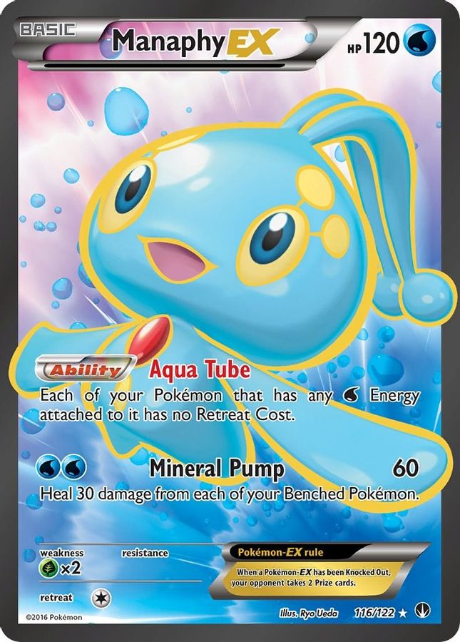 Manaphy EX 116/122 - Monster Mart - Pokémon Cards Australia