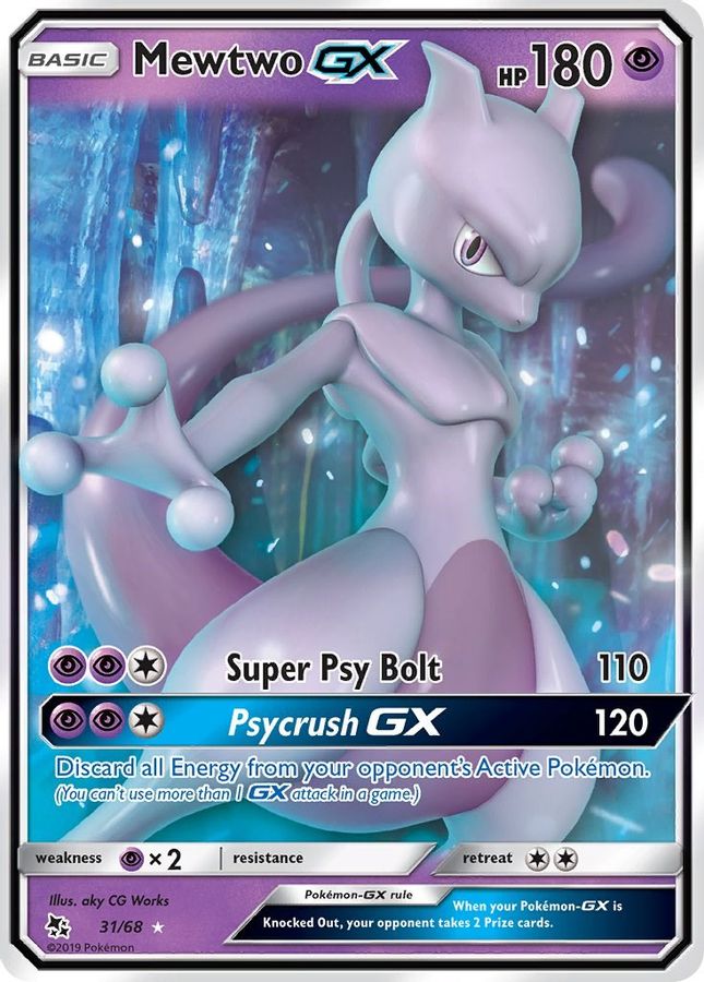 Mewtwo GX 31/68 - Monster Mart - Pokémon Cards Australia