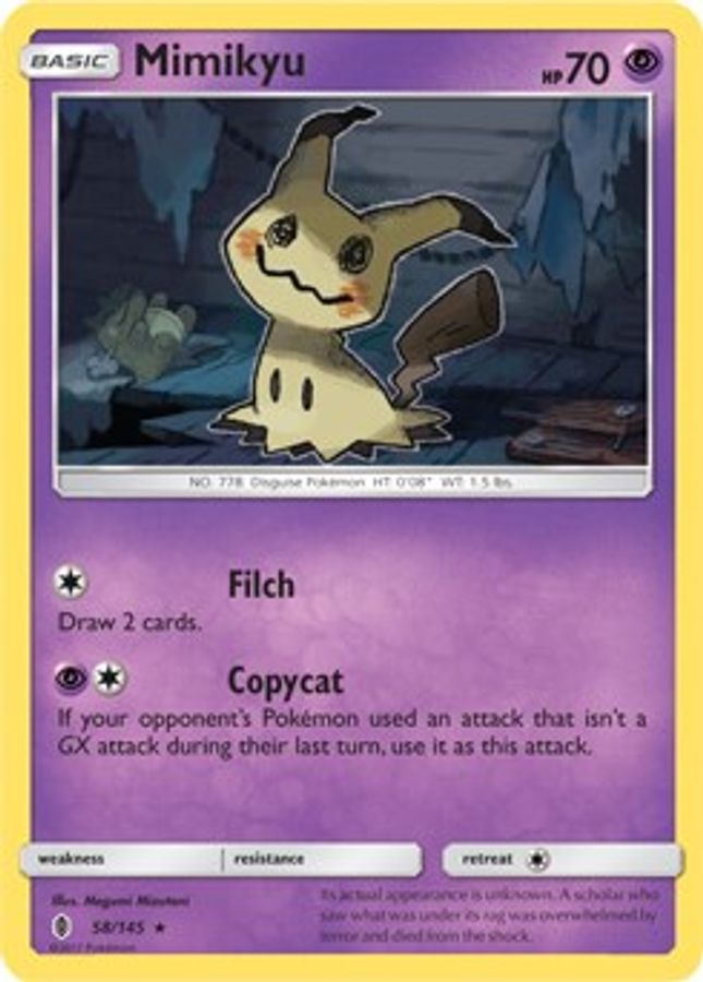 Mimikyu Holo 58/145 - Monster Mart - Pokémon Cards Australia
