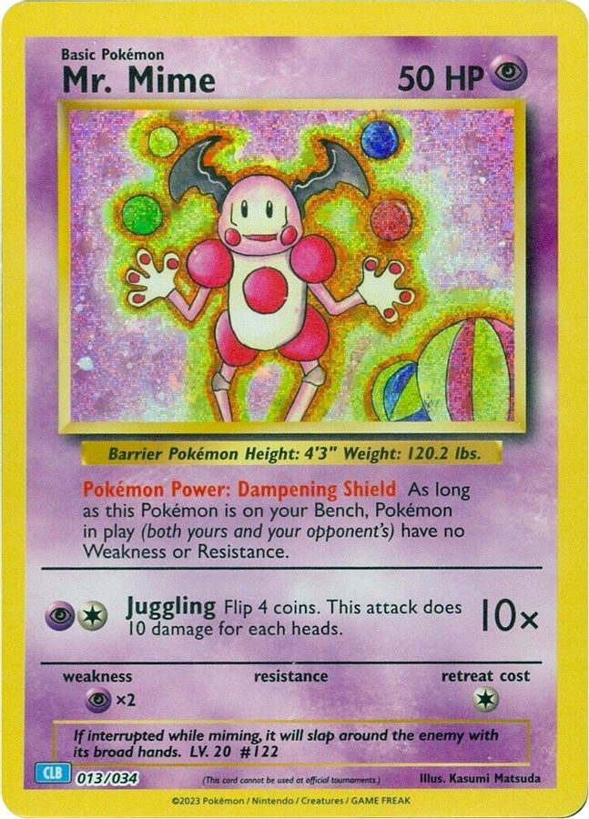 Mr. Mime 013/034 (CLB) - Monster Mart - Pokémon Cards Australia