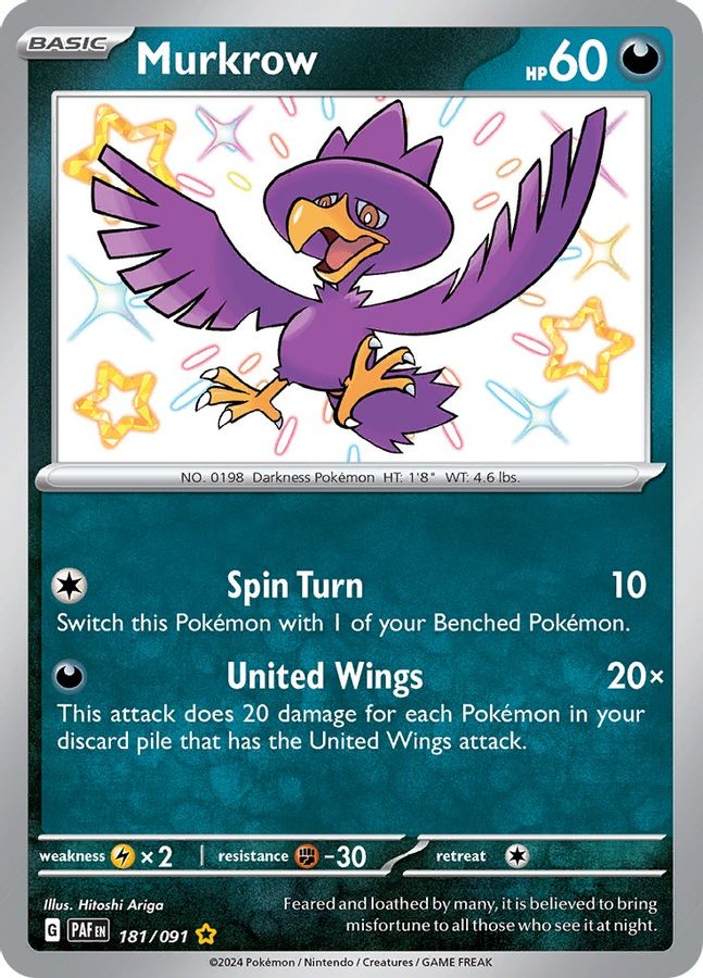Murkrow 181/091 - Monster Mart - Pokémon Cards Australia