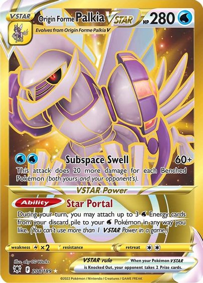 Palkia VSTAR 208/189 - Monster Mart - Pokémon Cards Australia