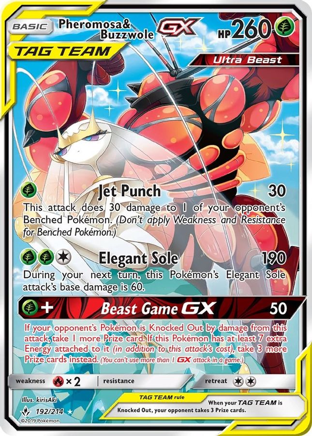 Pheromosa & Buzzwole GX 192/214 - Monster Mart - Pokémon Cards Australia