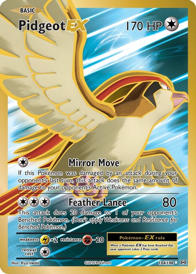 Pidgeot EX 104/108 - Monster Mart - Pokémon Cards Australia