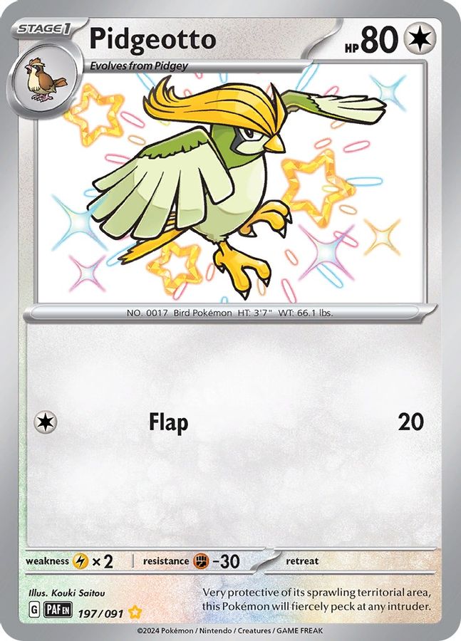 Pidgeotto 197/091 - Monster Mart - Pokémon Cards Australia