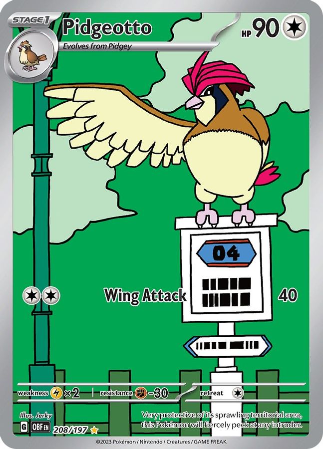 Pidgeotto 208/197 - Monster Mart - Pokémon Cards Australia