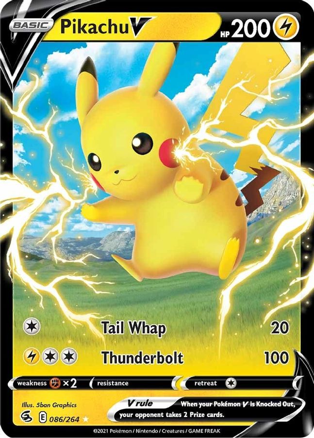 Pikachu V 086/264 - Monster Mart - Pokémon Cards Australia