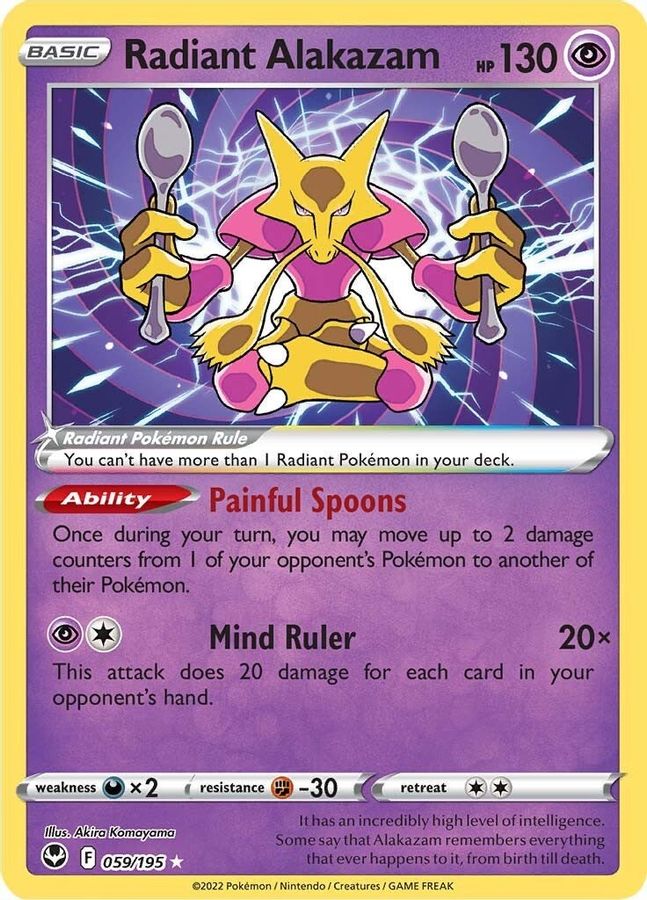 Radiant Alakazam 059/195 - Monster Mart - Pokémon Cards Australia