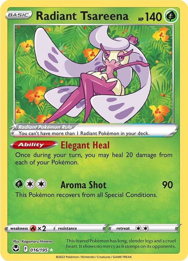 Radiant Tsareena 016/195 - Monster Mart - Pokémon Cards Australia